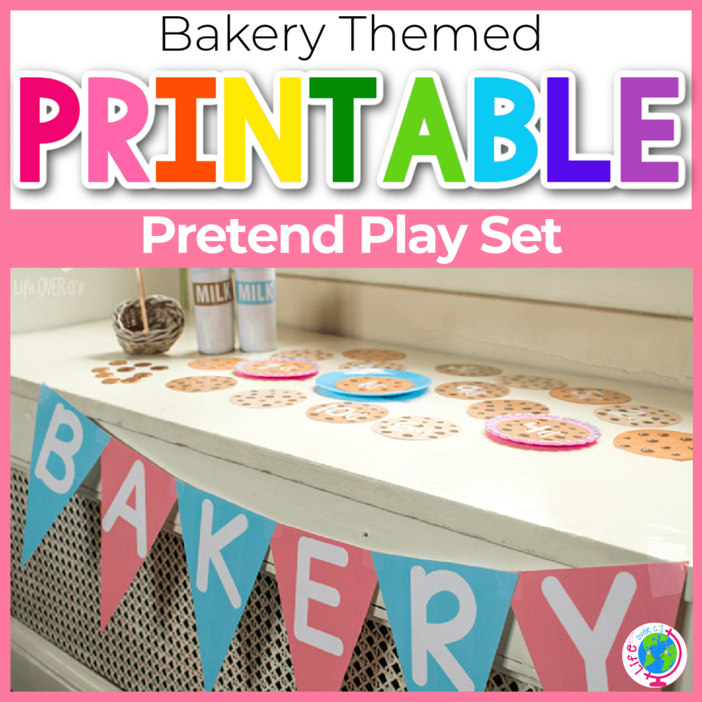 Free Printable Bakery Pretend Play Set for Counting