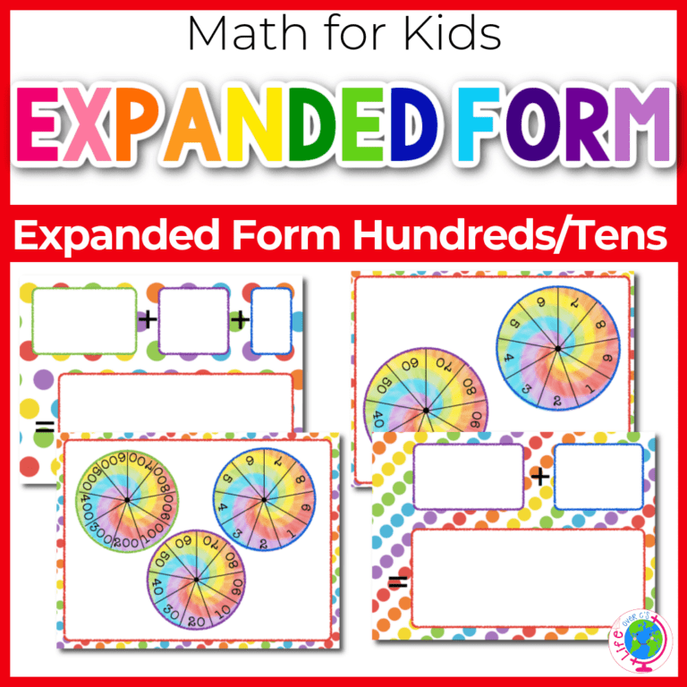 expanded form hundreds and expanded form tens math game