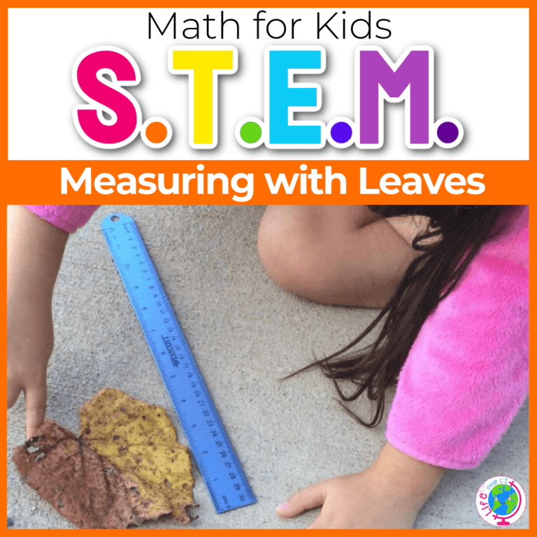 fall leaf measuring with leaves non standard measurement activity
