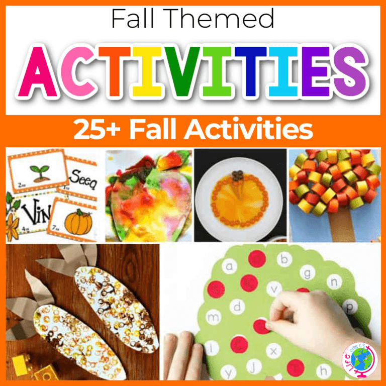 fall preschool theme activities and printables for preschool