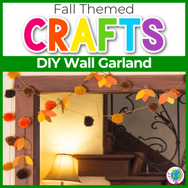 fall themed wall garland craft for kids