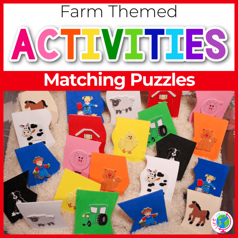 farm matching puzzles for preschoolers