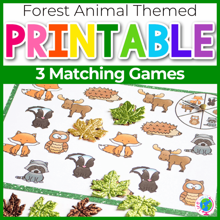 forest animal matching games