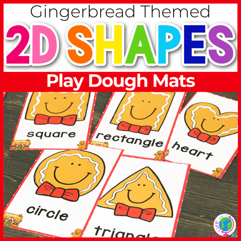 gingerbread shape play dough mats