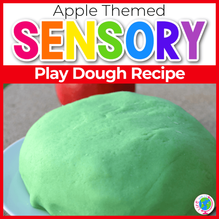 green apple scented play dough recipe for kids