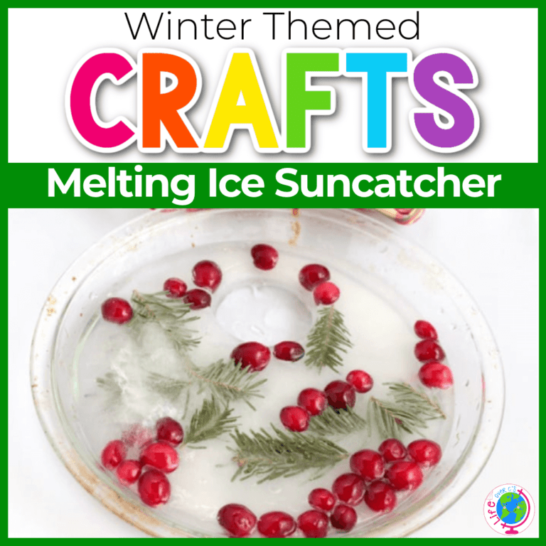 ice suncatcher winter craft for kids