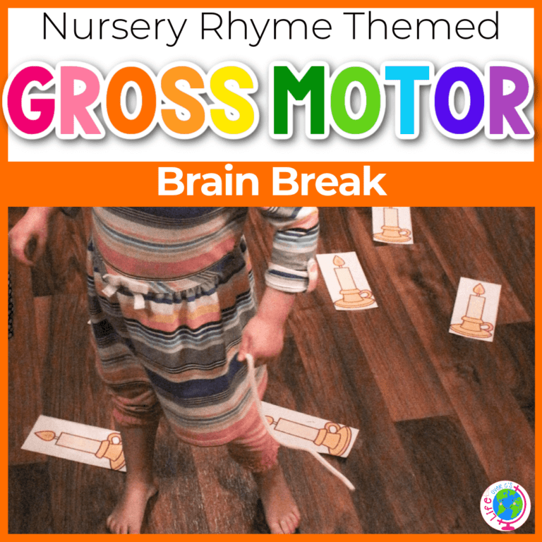 jack be nimble nursery rhyme gross motor brain break printable