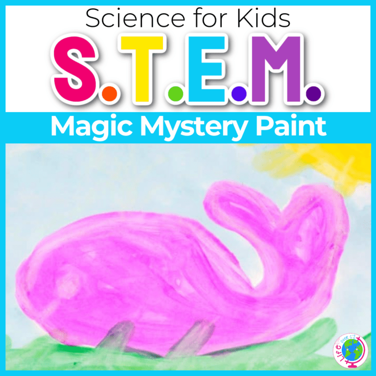 magic mystery paint stem experiment for kids