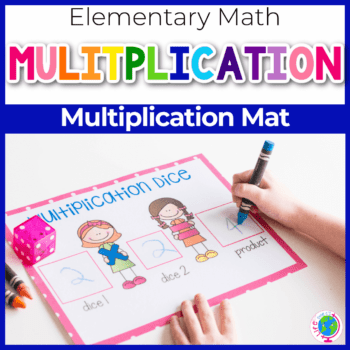 multiplication mat math activity for 3rd grade math centers
