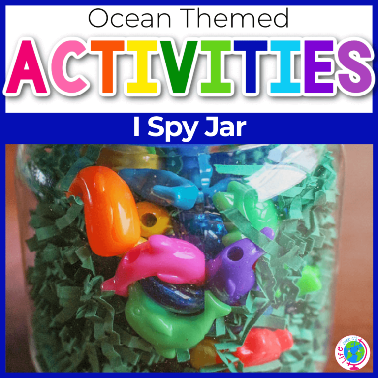 ocean theme i spy jar for preschoolers