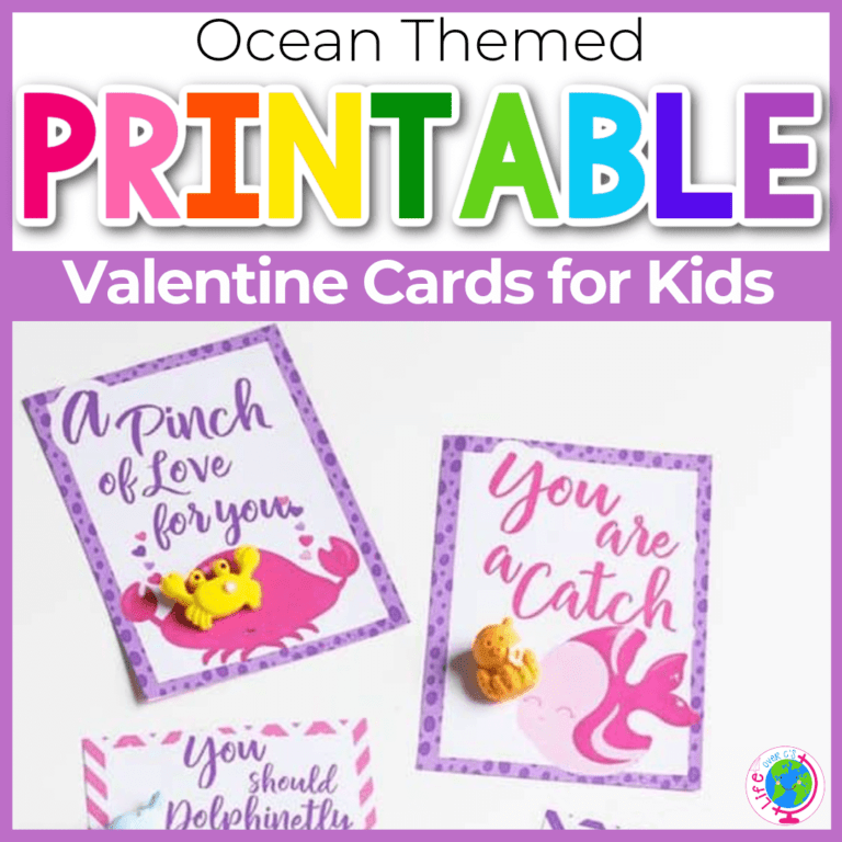 ocean themed valentine cards for kids