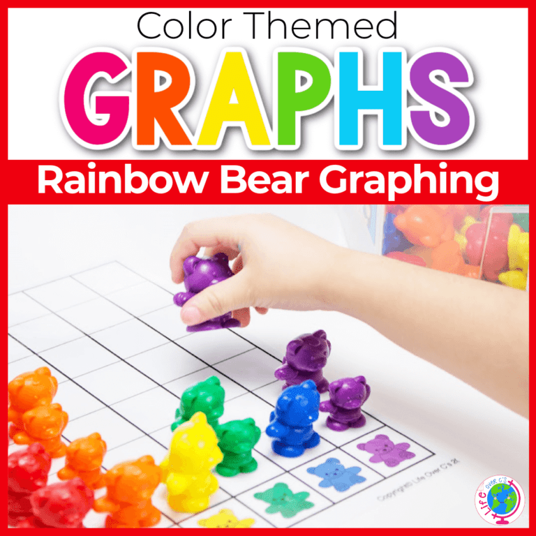 rainbow bear color graph for kids