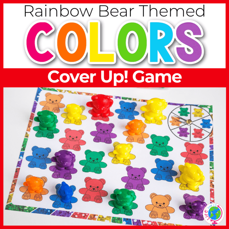 rainbow bear color spinner game
