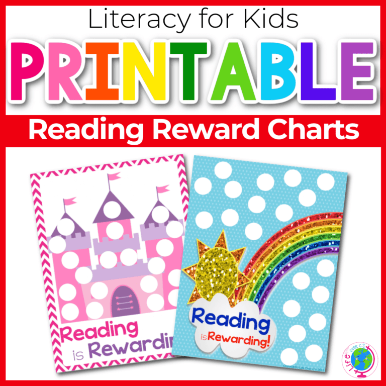 reading reward charts printable for kids