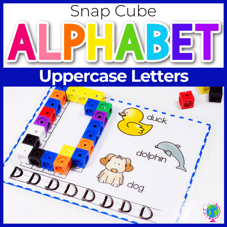 snap cube alphabet uppercase letters