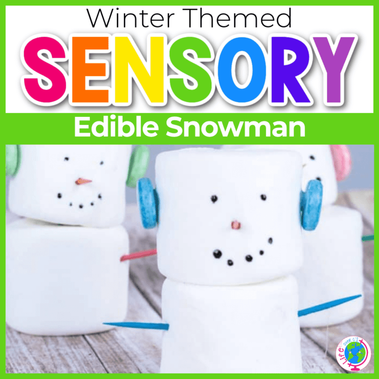 snowman edible snowman winter craft for kids