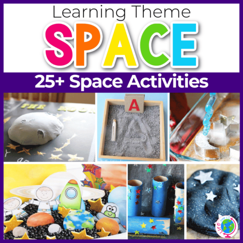Free Printable Space Theme Matching & Color Sorting Activities