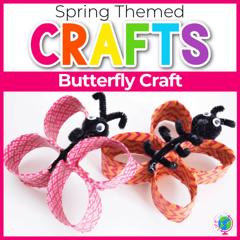 spring butterfly toilet paper roll crafts for kids