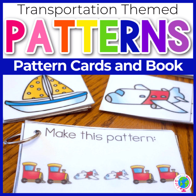 transportation pattern cards and pattern guide book
