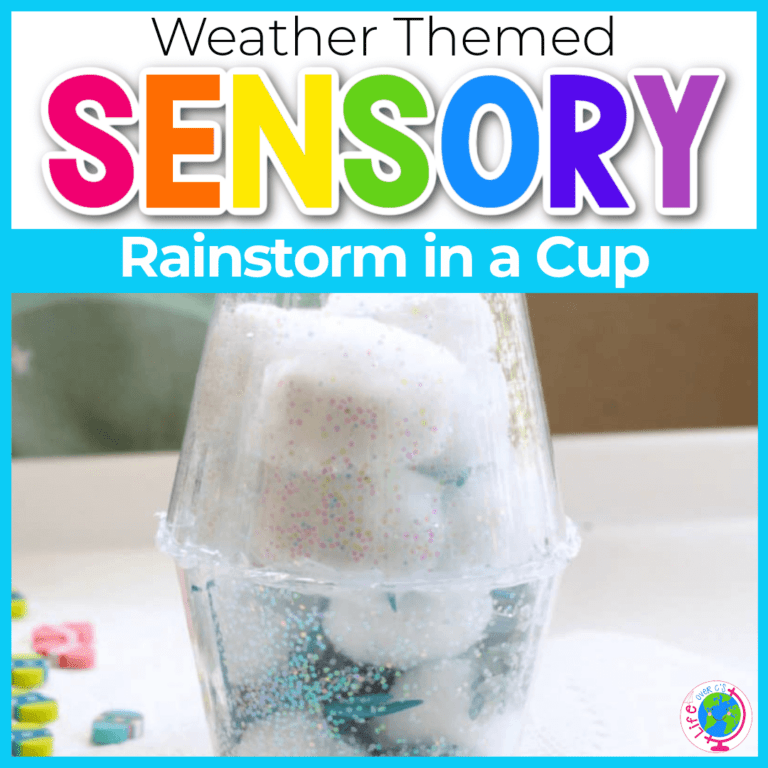 weather sensory activity rainstorm in a cup