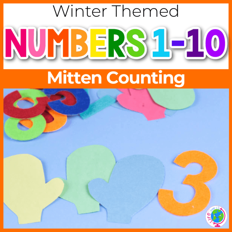 winter theme mitten counting