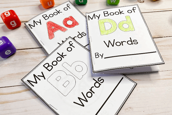 mini alphabet books for preschoolers printable activity