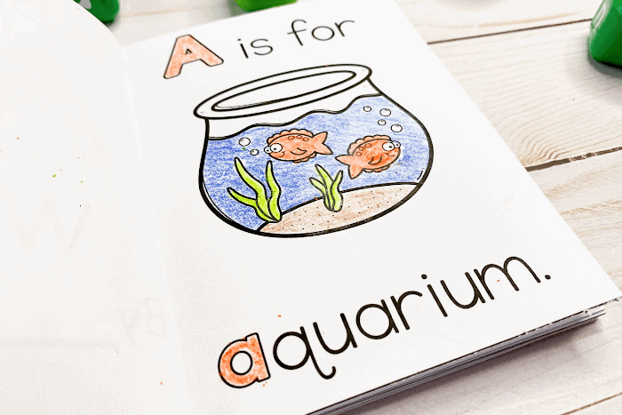 Mini Alphabet Books for Preschoolers Printable Activity