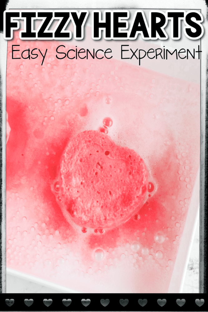 valentine theme stem fizzy science experiment