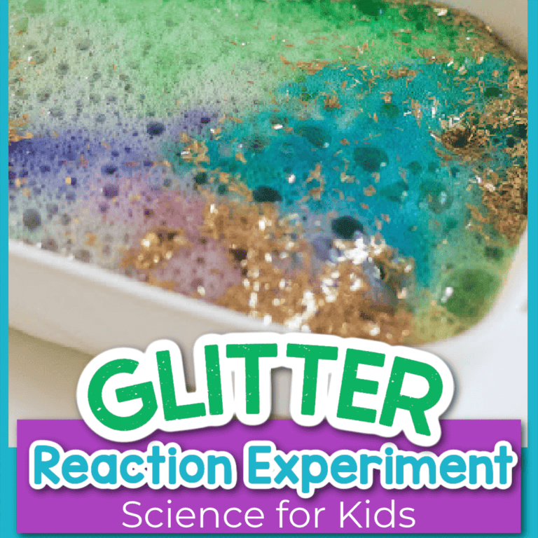glitter baking soda and vinegar science experiment for kids