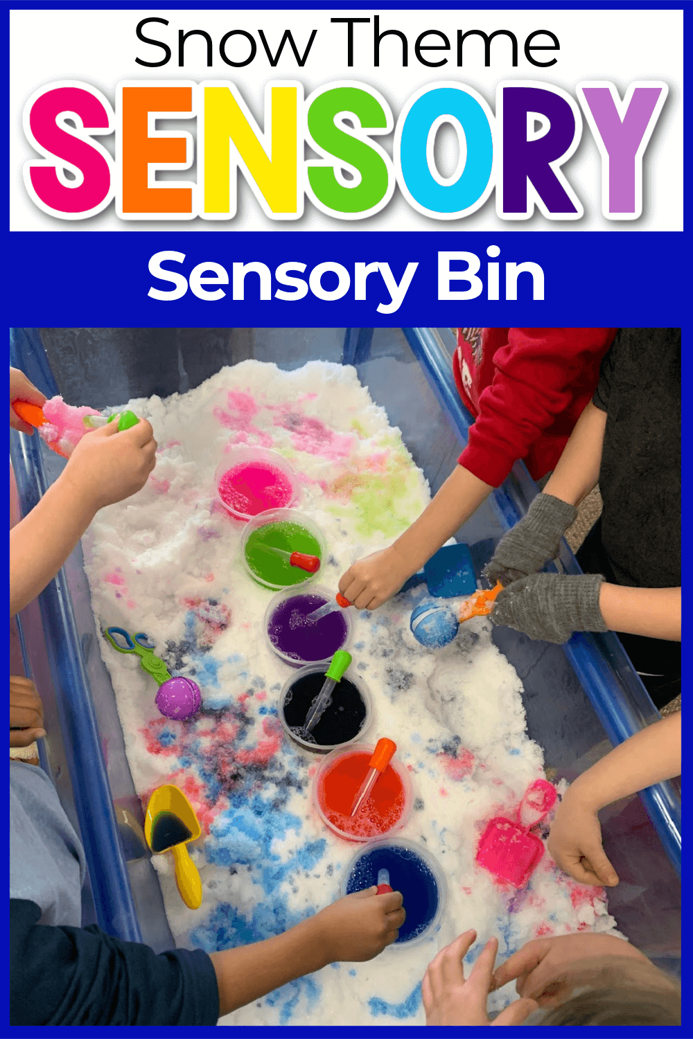 Wintry Sensory Bins for Learning - One Time Through