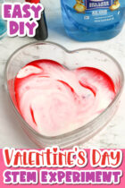 Valentine's Day Magic Milk Science Experiment for Kids