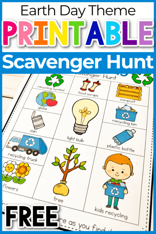 Exciting Free Printable Earth Day Scavenger Hunt for Kids 🌍