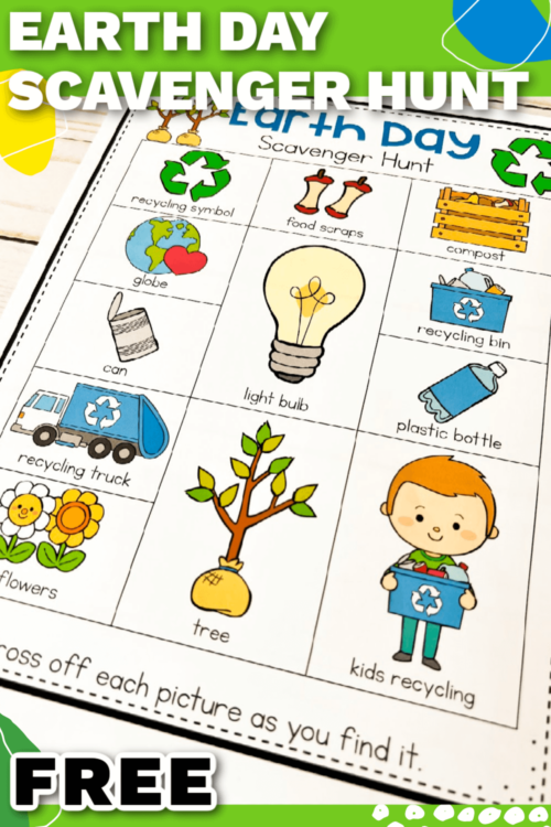 Exciting Free Printable Earth Day Scavenger Hunt for Kids 🌍