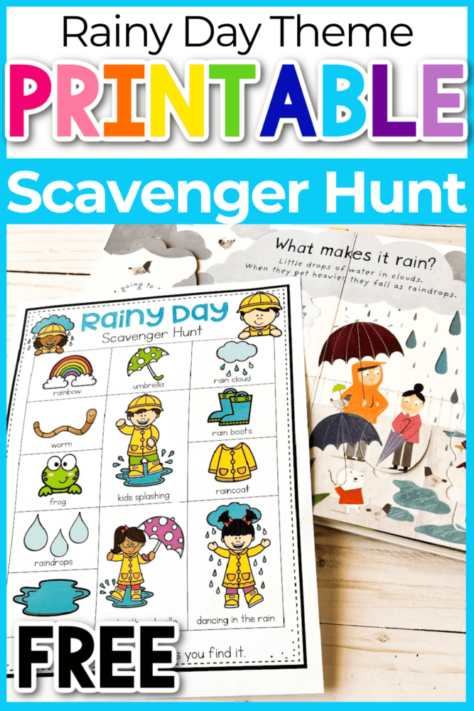 rainy day free printable scavenger hunt for kids