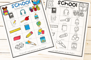 Free Printable School Scavenger Hunts for Kids