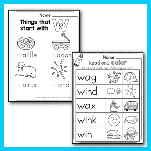 30 Free Printable Letter W Alphabet Worksheets for Kids