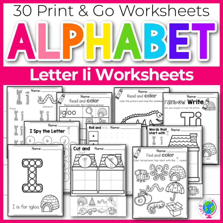 explore the letter i with the letter tracing worksheets, letter sounds worksheets, and find the letter worksheets.