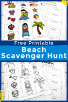 Free Printable Beach Themed Scavenger Hunts for Kids - Life Over C's