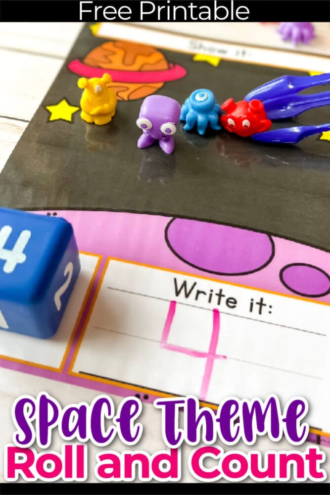 roll and count math activity for kindergarten addition centers or math enrichment activities.