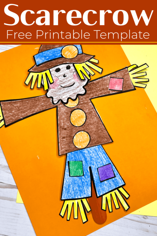 Free Printable Cut and Paste Scarecrow Craft Template