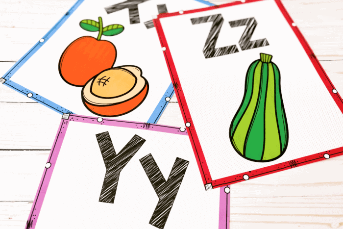 alphabet posters food theme 2