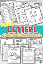 30 Free Printable Letter L Alphabet Worksheets for Kids