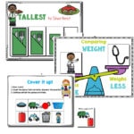 preschool measurement activities community helper theme