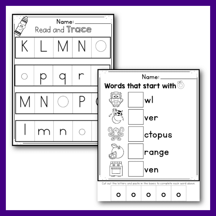 free printable alphabetical order tracing worksheet and beginning sounds worksheet