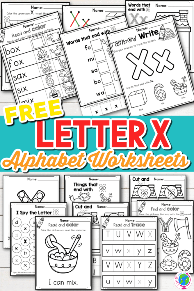 free printable alphabet worksheets letter x for preschool and kindergarten