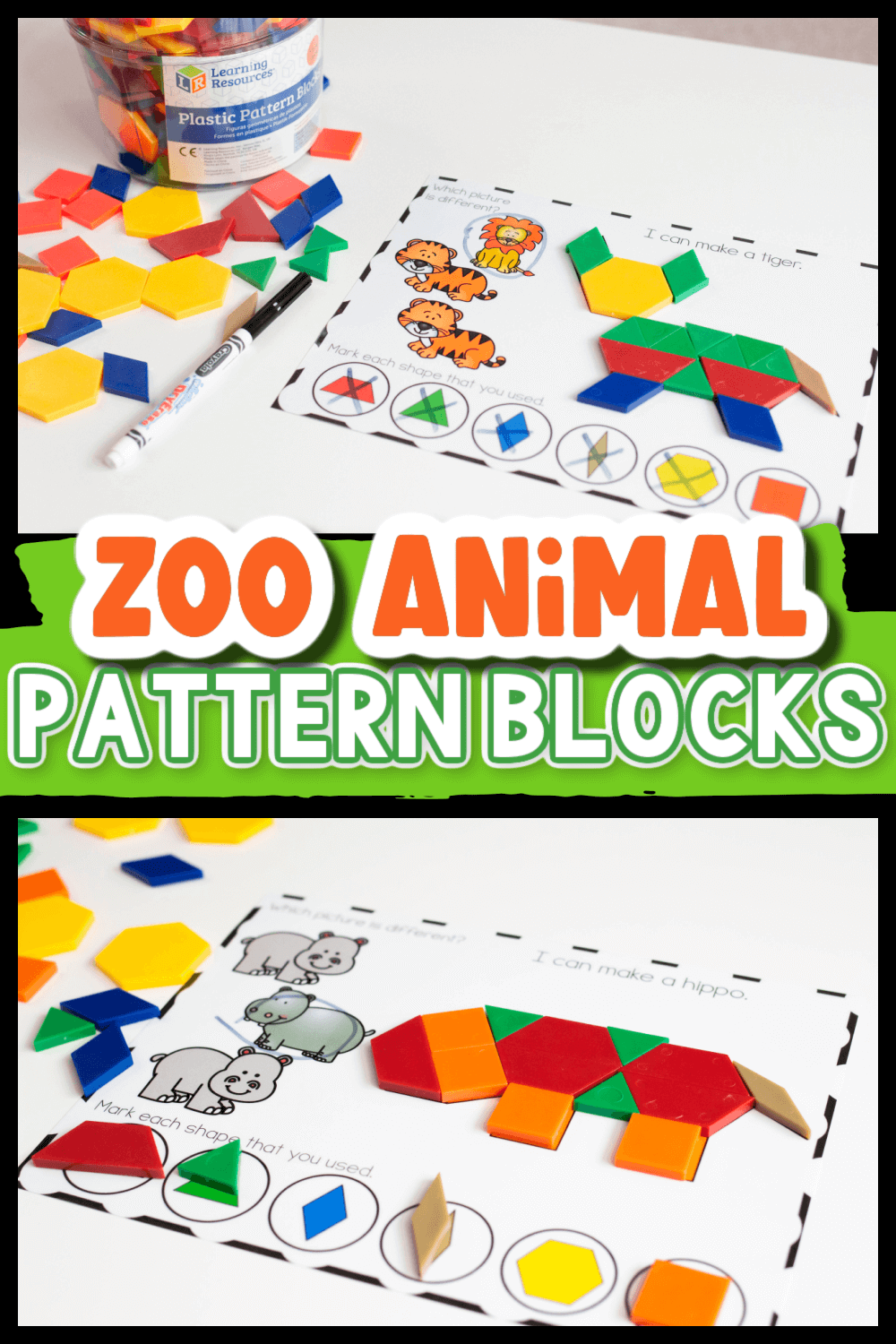 animal activities for preschool