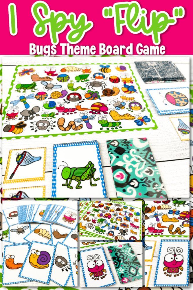 i spy board game with i spy picture cards for kids