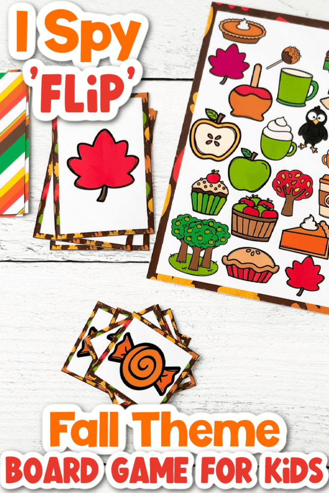 fall i spy slip board game for kids