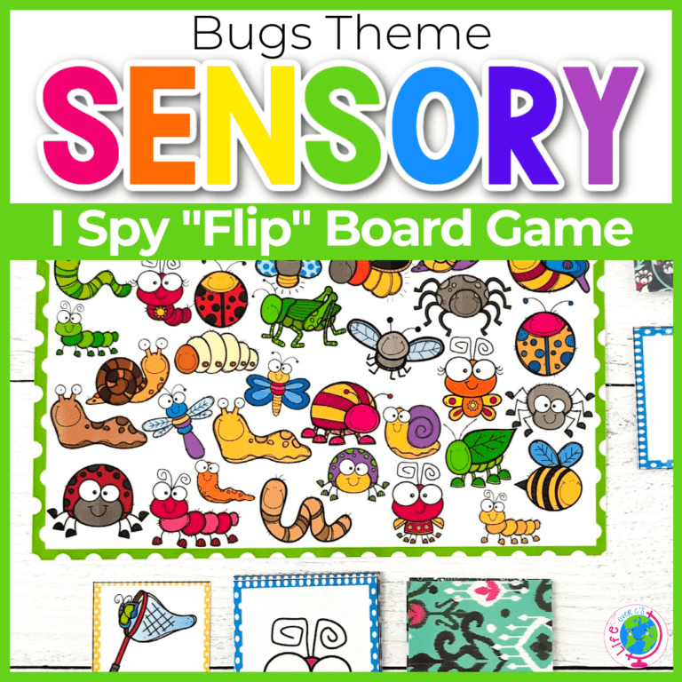 bug theme i spy board game for kids