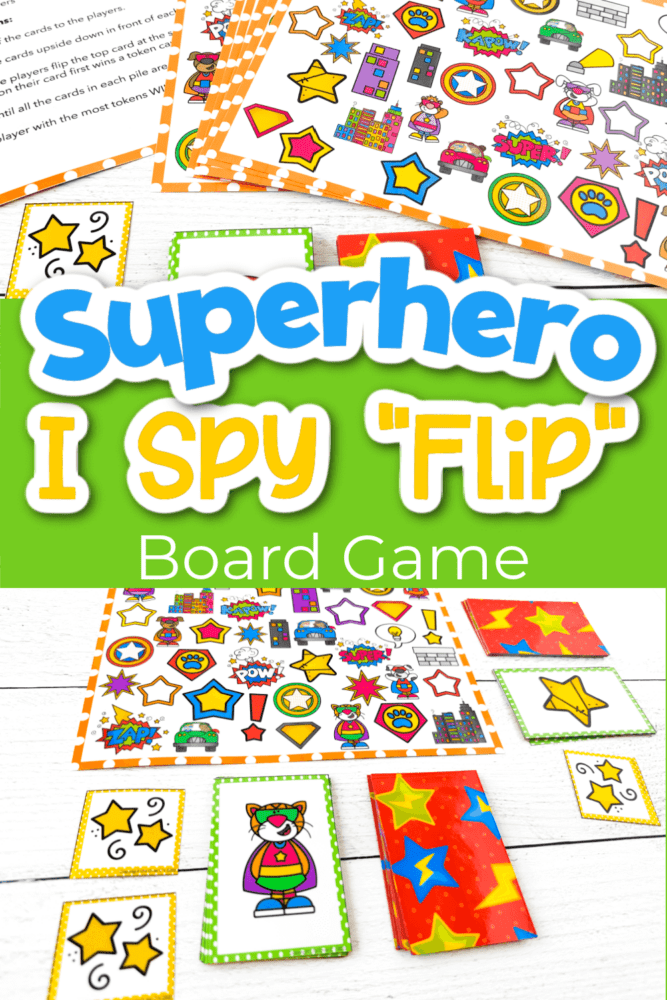 Superhero “Flip” Printable I Spy Games for Kids